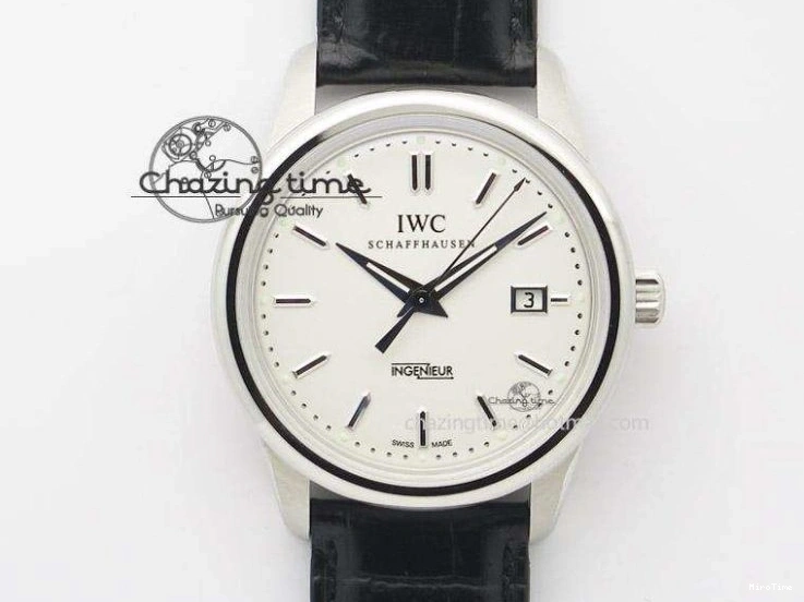 MIROTIME 0204 Cozy Pilot Chrono SS IW387802 V6F 1:1 Best Edition On Brown Leather Strap A 7323